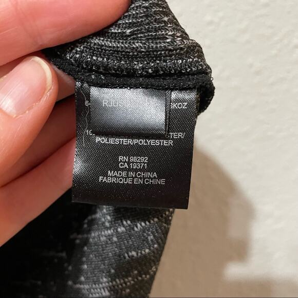 Tibi Grey & Black Short Sleeve Dark Academia Sheath Dress Womens 0 Mini Classy - Picture 9 of 10